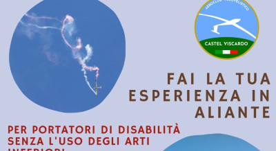 Prova l'esperienza del volo paralimpico in aliante