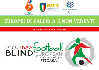 Giugno è il mese dei Campionati Europei di Calcio non vedenti in Abruzzo