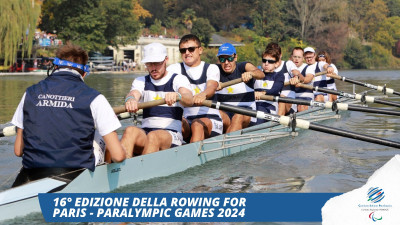 I Migliori Pararowers a Torino per la 16° edizione della Rowing For Paris...