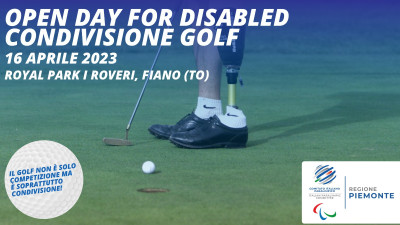 E' tempo di golf: torna l'Open Day For Disabled al Royal Park I Roveri 