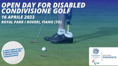 E' tempo di golf: torna l'Open Day For Disabled al Royal Park I Roveri