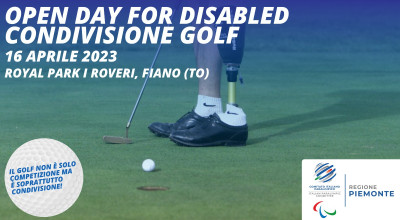 E' tempo di golf: torna l'Open Day For Disabled al Royal Park I Roveri 