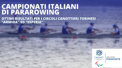 Il Piemonte trionfa ai Campionati Italiani di Pararowing