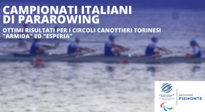 Il Piemonte trionfa ai Campionati Italiani di Pararowing