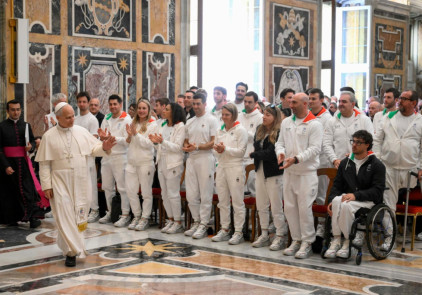 L'Udienza di Papa Leone XIV agli atleti olimpici e paralimpici di Milano Cort...