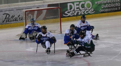 Para ice hockey: doppia vittoria delle Aquile del Sudtirolo contro i Brancaleoni