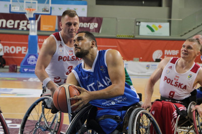 Europei di basket in carrozzina. L'Italia supera la Polonia 70 a 68