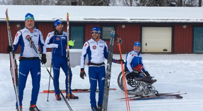 Gli azzurri del nordico in allenamento in una foto di repertorio