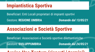 Bandi per lo sport ed avviso una tantum: dove trovarli