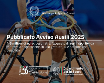 Pubblicato il Bando Ausili per l'anno 2025