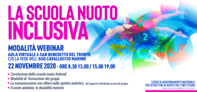 CORSO DI AGGIORNAMENTO TECNICO FINP/FISDIR - “LA SCUOLA NUOTO INCLUSIVA...