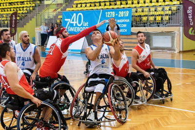 Europei di basket in carrozzina. Prima vittoria degli azzurri contro l'Austria