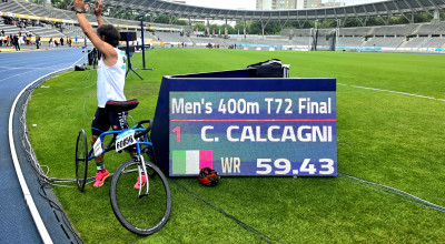 Atletica: record del mondo per Calcagni sui 400 mt T72