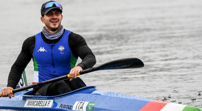 Federico Mancarella protagonista de Il campione paralimpico va a scuola...