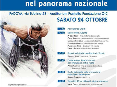 Il Presidente Pancalli a Padova per il convegno dal titolo: Lo sport paralimp...