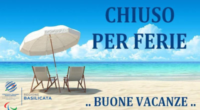 Chiusura estiva dal  11 Agosto al 25 Agosto 2025
