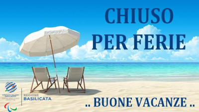 Chiusura estiva dal  11 Agosto al 25 Agosto 2025