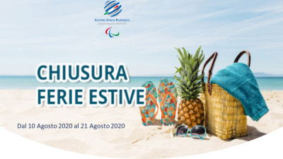 Chiusura Estiva