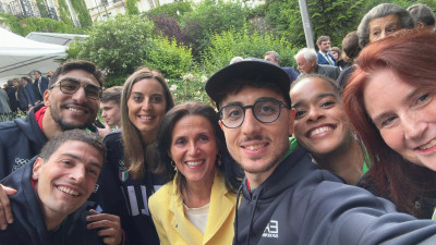 Festa della Repubblica: a Parigi, l'Ambasciatrice D'Alessandro saluta gli atl...