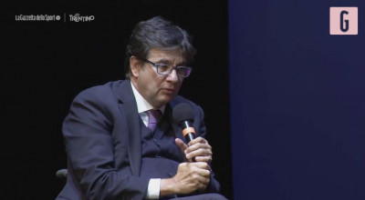Luca Pancalli e Martina Caironi all'apertura de Il Festival dello Sport...