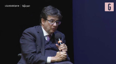 Luca Pancalli e Martina Caironi all'apertura de Il Festival dello Sport...