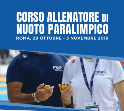 Corso Allenatore di Nuoto Paralimpico. Scadenza iscrizioni, il 9 ottobre