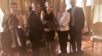 Federscherma. All'Ambasciata britannica, la firma del Protocollo con la Briti...