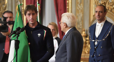 Il Presidente della Repubblica ha consegnato il Tricolore agli atleti olimpic...