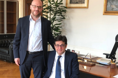 Il Presidente Luca Pancalli incontra il Ministro della Disabilità Lore...