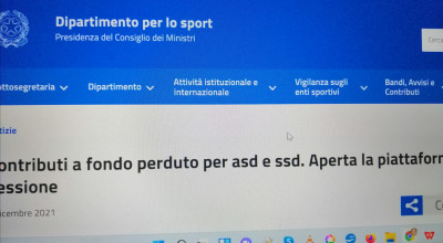 FINO AL 10 DICEMBRE APERTA LA PIATTAFORMA PER I CONTRIBUTI DEL GOVERNO A FOND...