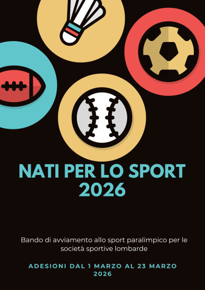 Nati per lo Sport 2026