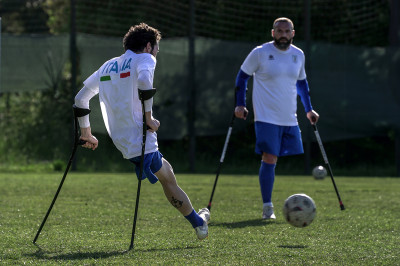 Calcio amputati: una vittoria e un pareggio, per l'Italia, contro la Francia