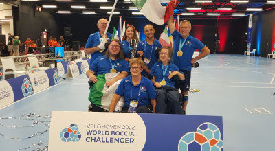 Garavaglia e Marchisio, oro al Veldhoven 2022 World Boccia Challenger