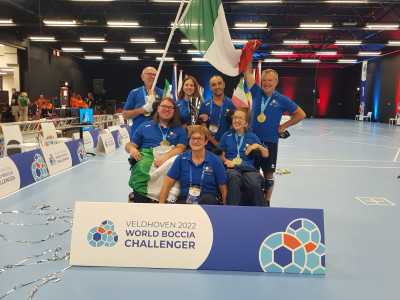 Garavaglia e Marchisio, oro al Veldhoven 2022 World Boccia Challenger