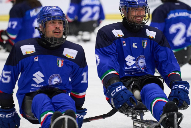 Para ice hockey: a Egna l'Italia affronta la Germania
