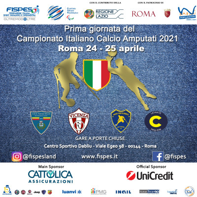 PRIMA TAPPA DEL CAMPIONATO ITALIANO DI CALCIO AMPUTATI