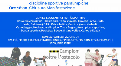 GIORNATA REGIONALE DELLO SPORT PARALIMPICO FIUMICINO (RM)10/10/2019