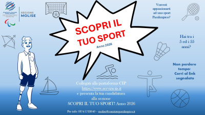 SCOPRI IL TUO SPORT! Anno 2026