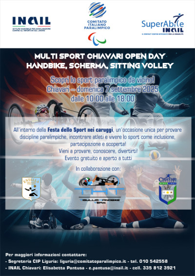 Chiavari ospita il Multisport Open Day nell’ambito della Festa dello Sport