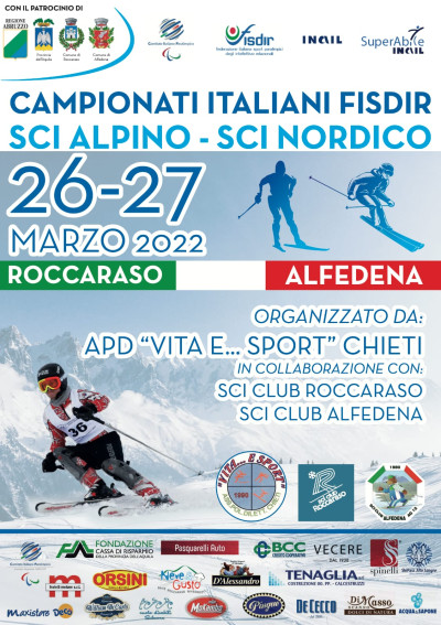 Roccaraso e Alfedena: tandem tricolore per i Campionati Italiani FISDIR di sc...