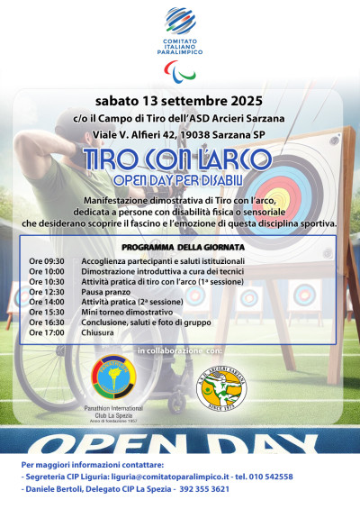 Open Day di Tiro con l’Arco per persone con disabilità civile a ...
