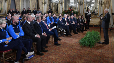 La nazionale di scherma paralimpica ricevuta al Quirinale