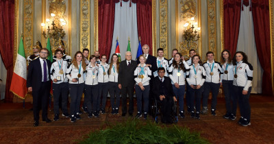 Bertagnolli e Casal riconsegnano il Tricolore al Capo dello Stato