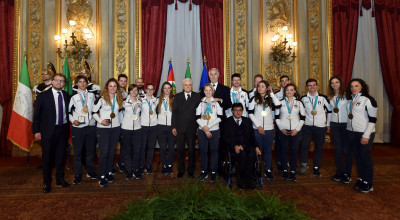 Bertagnolli e Casal riconsegnano il Tricolore al Capo dello Stato