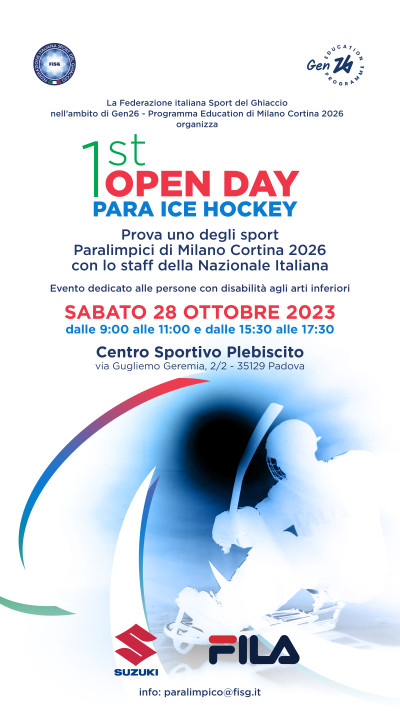 Open-day gratuito di para ice hockey