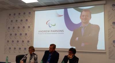 Il Presidente dell'IPC Andrew Parsons a Roma