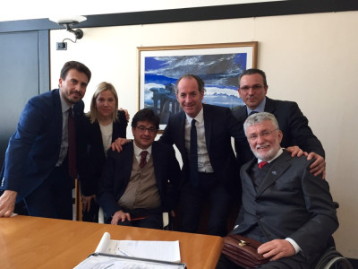 Iniziata la visita di Luca Pancalli a Verona e Padova