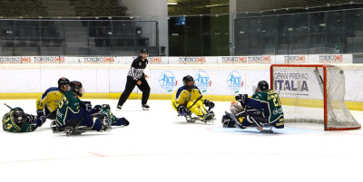 Para ice hockey: grande spettacolo nella prima giornata di Campionato a Torino