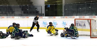 Para ice hockey: grande spettacolo nella prima giornata di Campionato a Torino