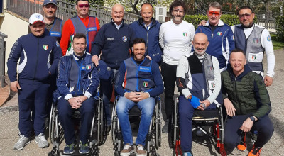 Azzurri del para-trap in raduno a Todi